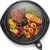 Elite Gourmet EMG-980BX Indoor Electric Round Grill, Non-Stick, 14″ Black | Cool-touch handles, fast heat-up, dishwasher-safe with glass lid – great for low-fat meals, easy cleanup
