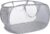 Durable Collapsible Laundry Baskets, Mesh Pop Up Laundry Hamper with Side Pocket, Foldable Clothes Storage Hamper with Reinforced Carry Handles for Laundry, Bathroom, Kids Room, Dorm or Travel Grey