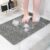 Hargiis Non-Slip Shower Mat Bathtub Mat for Bath Tub, Anti Slip Bath Tub Mat, Floor Mat, Soft PVC Loofah Bathroom Mats, Foot Scrubber Mat, Quick Drying Easy Cleaning Mats for Wet Areas (Grey 40″×16″)