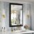 Amorho Black Bathroom Mirror 24×36 Inch, Metal Framed | HD Reflection, Anti-Rust, Hang Horizontally/Vertically, Suitable for Vanity, Bedroom, Farmhouse, Bathroom, Entryway