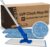 Cinch Mop – Microfiber Mop for Hardwood Floors – Flat Mops System for Wood, Tile, Laminate, Vinyl, 2 Wet Pads Refills, Reusable Micro Fiber Mopping Heads