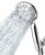 High Pressure Shower Head with Handheld, JDO 6 Spray Settings Handheld Showerhead, 4.3″ High Flow Rain Showerhead Set with 59″ Stainless Steel Hose and Adjustable Bracket for Bathroom, Gym, Hotel | 4.3-inch high flow head, 59-inch stainless steel hose, adjustable bracket; suitable for bathroom, gym and hotel